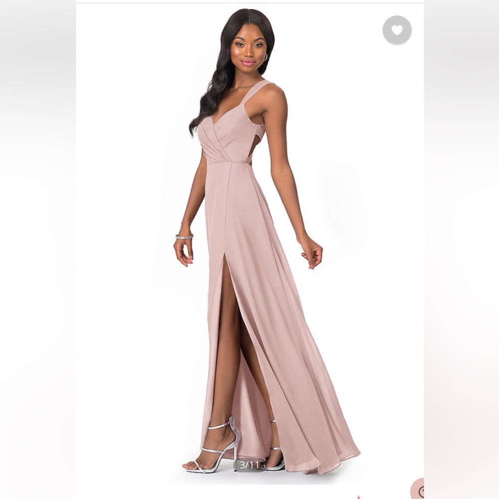 Azazie Nahrin Dusty Rose Bridesmaid Dress